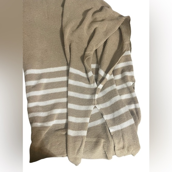 J. Crew Tan and White Poncho Sweater - Picture 11 of 11